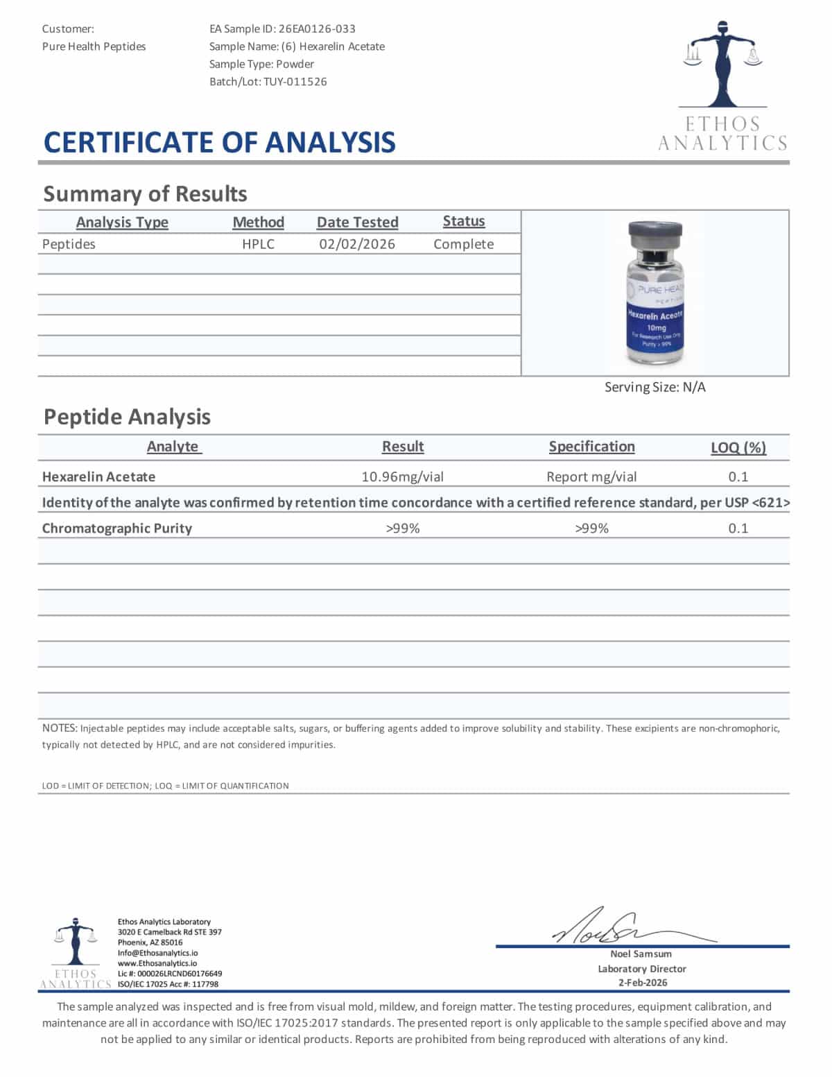 HEXARELIN ACETATE