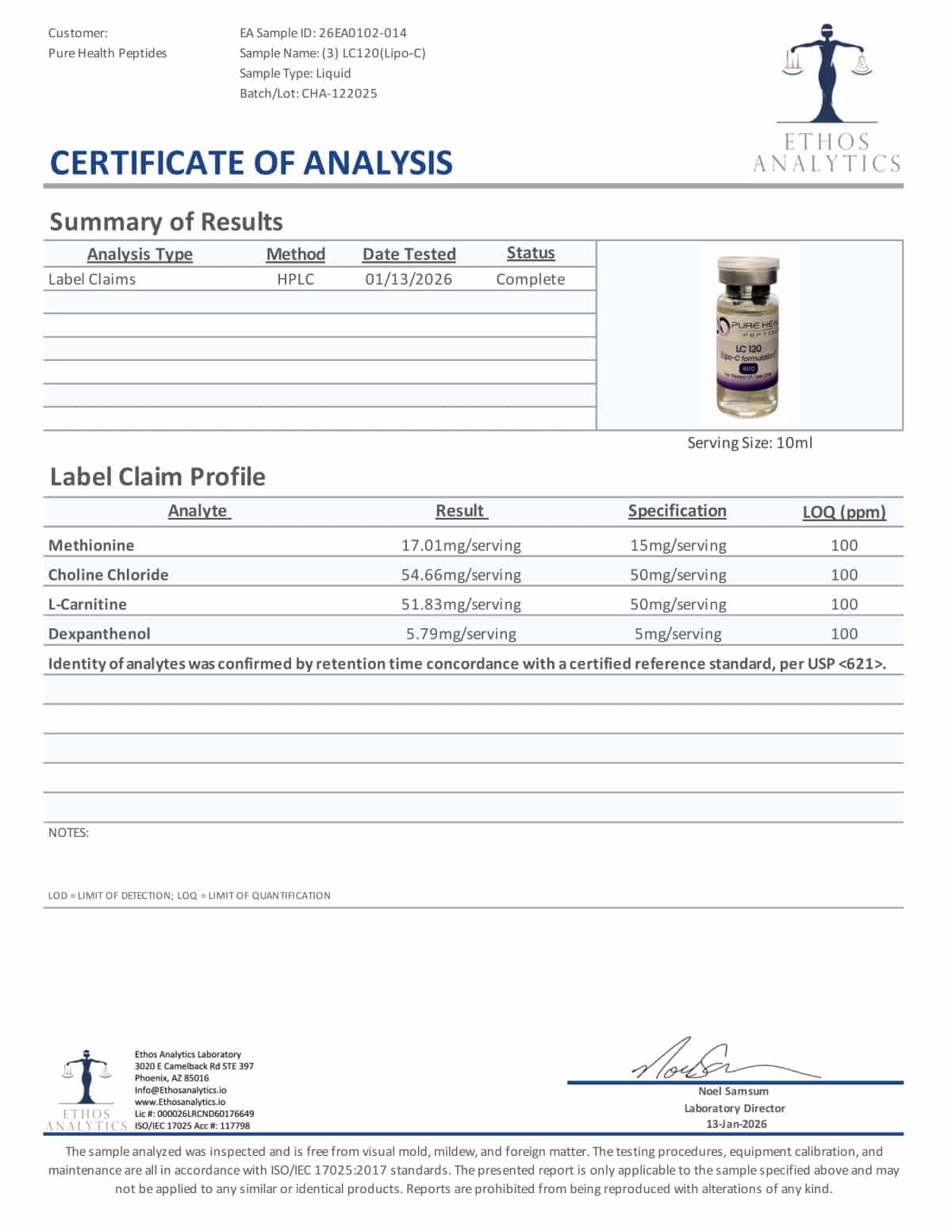 LC 120 (LIPO-C FORMULATION) LC 120 (LIPO-C FORMULATION)